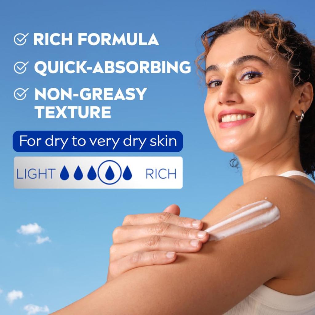 Nivea Balsam do ciała Cocoa Nourish 400ml Dla skóry bardzo suchej Z serum głęboko nawilżającym i olejem kokosowym | 48H Nawilżenie | Nietłusta konsystencja