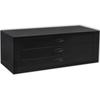 VidaXL Metal Tool Chest 3 Drawers Black