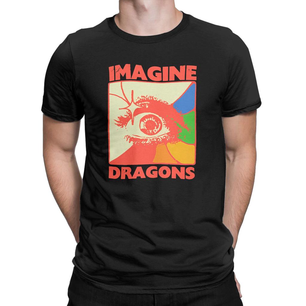 Imagine Dragons Band T Shirt Summer Loom Tour Fashion T-Shirts Men's Cotton O Neck 5XL 6XL Tees Short-Sleeved Y2K Funny Tshirt