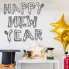 Happy New Year 2025 Alphabet Balloons Holiday Ornaments New Year Decoration Colorful Foil Balloons Party Supplies Inflatable