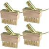 New Pack of 4 Joint Brush, Steel Brush, Weed Joint Brush, Joint Brush with Handle, Metal Bristles and Scraper Against Weeds