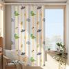 No Punching Living Room Half Blackout Curtains Simple Dark Cute Small Fresh Pastoral Room