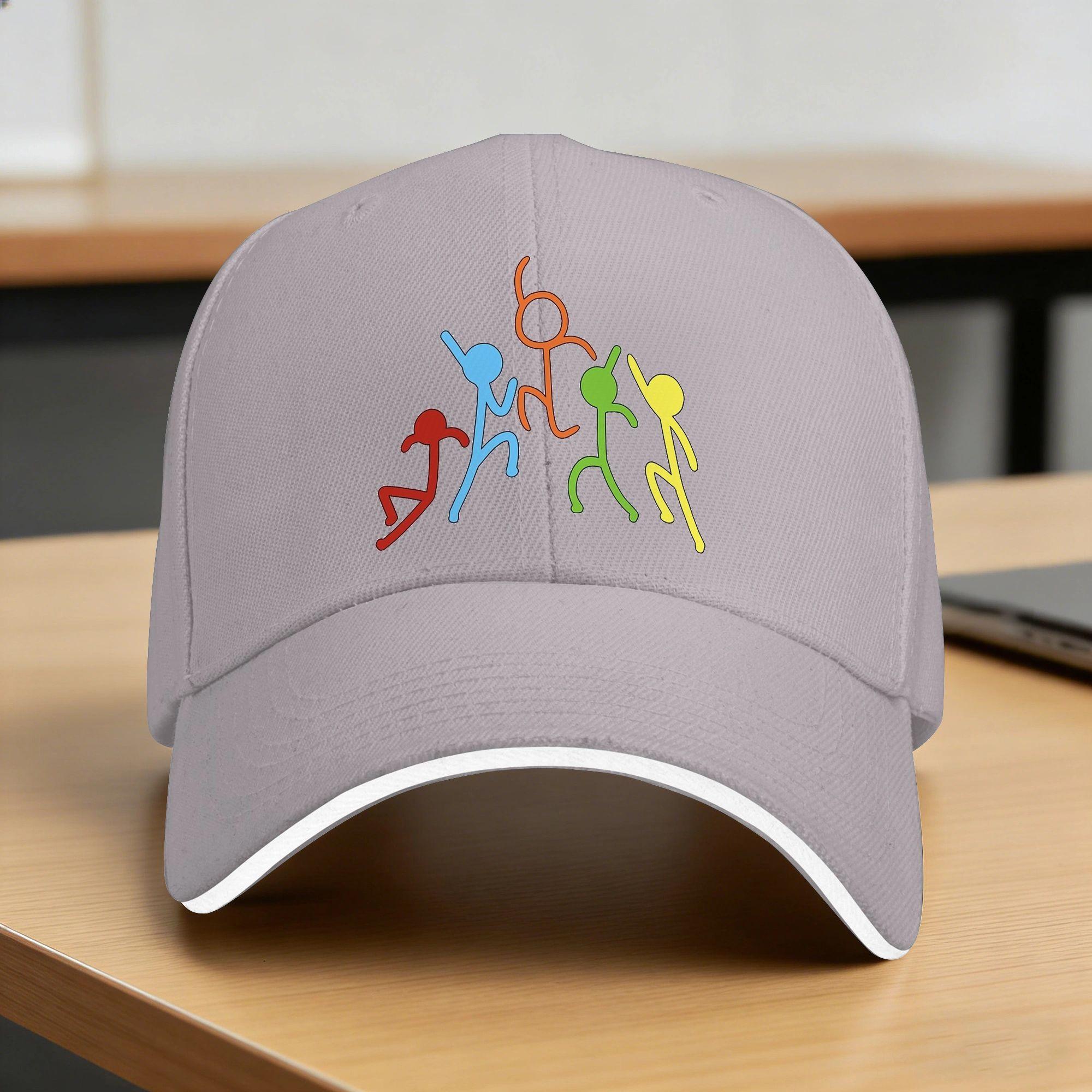 YIRAN Dayang hat Alan Becker Gaming Figting Baseballpet Hardlopen Hippie Fitted Retro Design Zon Truckerpet Mannen Volwassenen Ademende Baseballpetten One Size