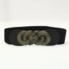 Fashion Retro Wide Belt for Women Korean Style Elastic Elastic Waist Seal Dress Decorative Women's Braided Belt
