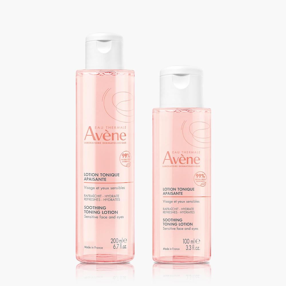 [Avene] Успокаивающий тонизирующий лосьон 200 мл + 100 мл (Розовый водный тоник)