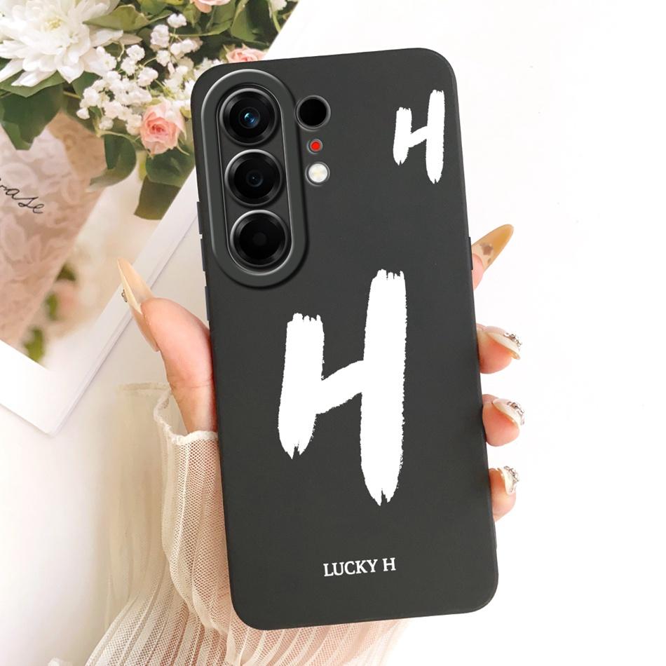 For Tecno Camon 50 Pro 4G CN5c Lucky Initial Letter Phone Case For Tecno Camon 50Pro 4G Soft Silicone Cases Bumpers