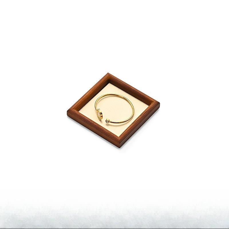 Solid Wood Jewelry Display Tray for Rings, Necklaces, Bracelets, Antique Collection Organizer