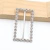 New 5 Pieces of 55 * 30MM Alloy Rhinestone Multifunctional Buckle DIY Ribbon Slider Shoe Bag Clothing Belt Decoration Ring Buckl