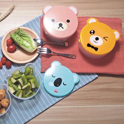 Durable Eye-catching Multipurpose Compact Cartoon Design Food Container for Toddler Snack Container