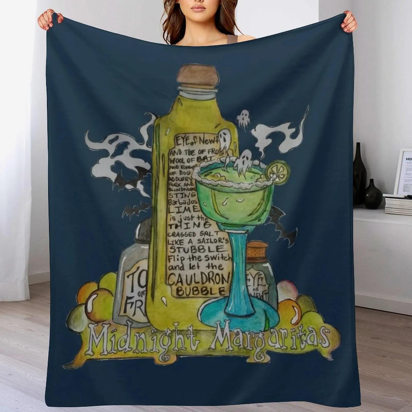 

Midnight Margaritas Throw Blanket Fuzzy Plush Throw Blanket for Sofa Chair 102x76cm(40x30in)