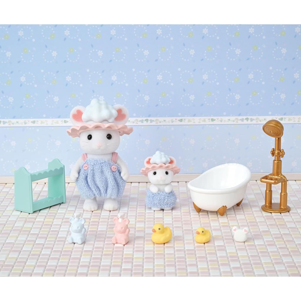 Sylvanian Families Set Time ST Mark Certification For Ages 3 and Up Toy Dollhouse Sylvanian Families EPOCH Doll/Furniture [Bath Set] DF-26