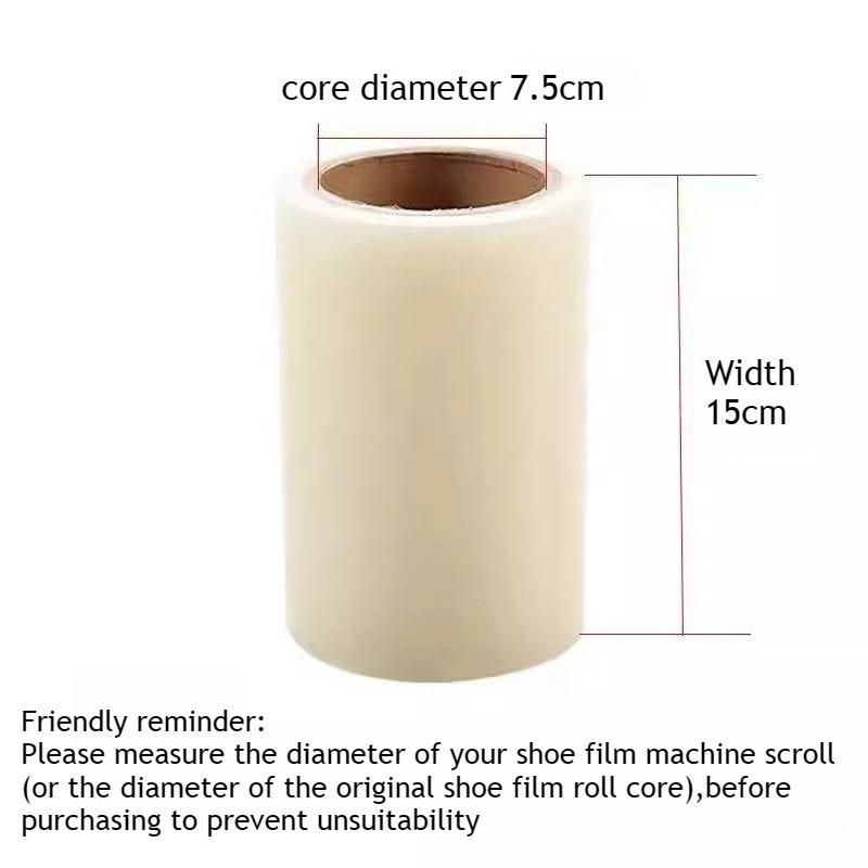 

Water Dustproof Foot Membrane Anti Slip Wear Resistant Transparent Protect Diaphragm Shoe Film Machine Special Replacement Core long about 100m&1pcs