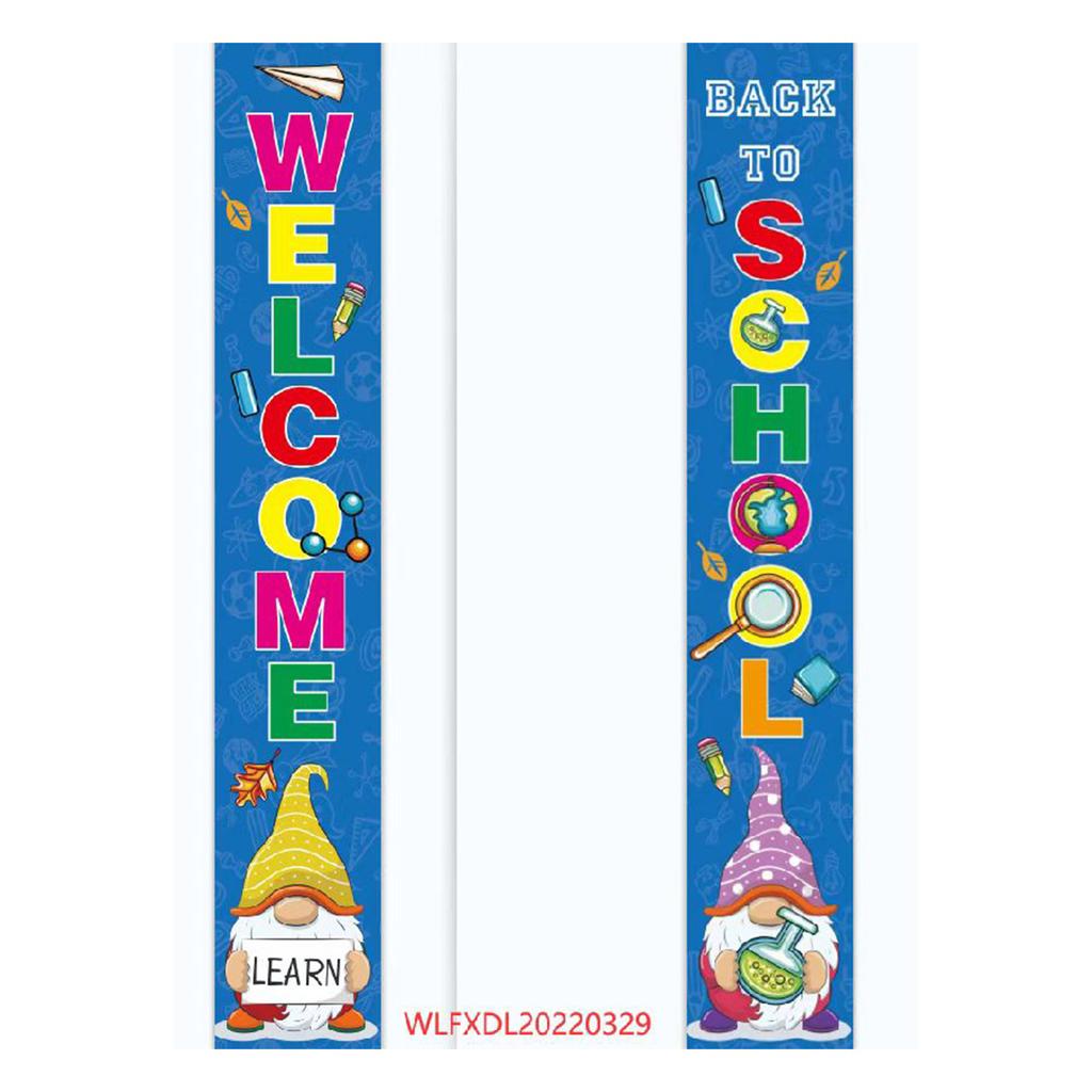 180X30 Opening School Classroom Door Atmosphere Decoration Polyester Cloth Couplet Flag Customization