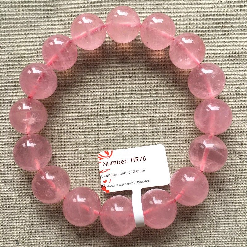 

Натуральный Мадагаскарский Розовый Кристалл Старой Руды Браслет Желейное Тело Браслет Остров Багамы Женские Аксессуары Привлечение Мужского Внимания Брак HR76 diameter: 12.8mm