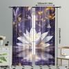 2 Pcs Magic Lotus Zen Spa Curtains for Bedroom Living Room Office Kitchen Cafe Holiday Home – Cozy and Warm Look
