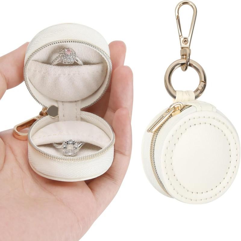 Compact Travel Jewelry Box for Rings & Earrings