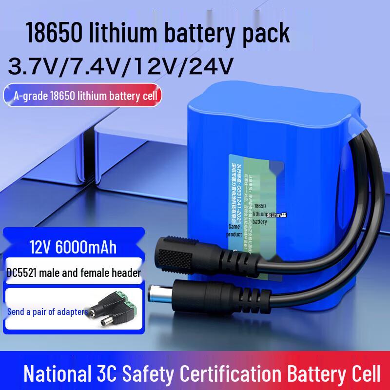 Delipow 18650 Rechargeable Lithium Battery Pack CN plug (adapter included)