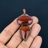Carnelian Copper Electroformed Pendant, Handmade Gemstone Pendant Jewelry, Gifts For Wife Brand New Pendant