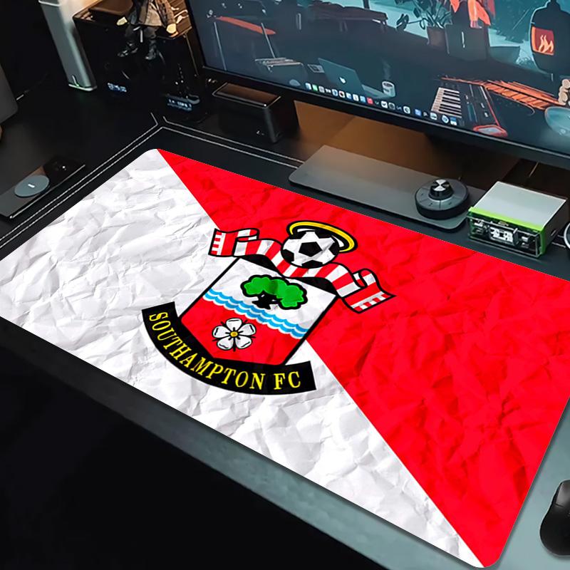 Southampton fc Logo Color Mouse Pad Large Gaming Table Cushion Non-slip Laptop Tablet Big Mousepad XXL Mat Mini PC Playmat With Lock edge