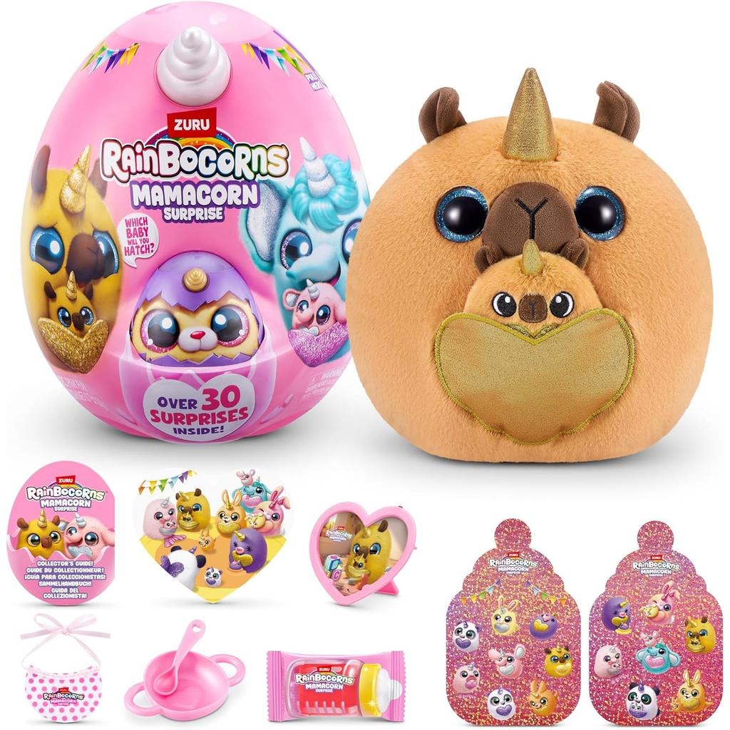 Rainbocorns Mamacorn Überraschungsspielzeug, Regenbogen-Einhorn-Blindbox, Sammelgeschenk für Kinder, Mädchenspielzeug, Mystery-Ei