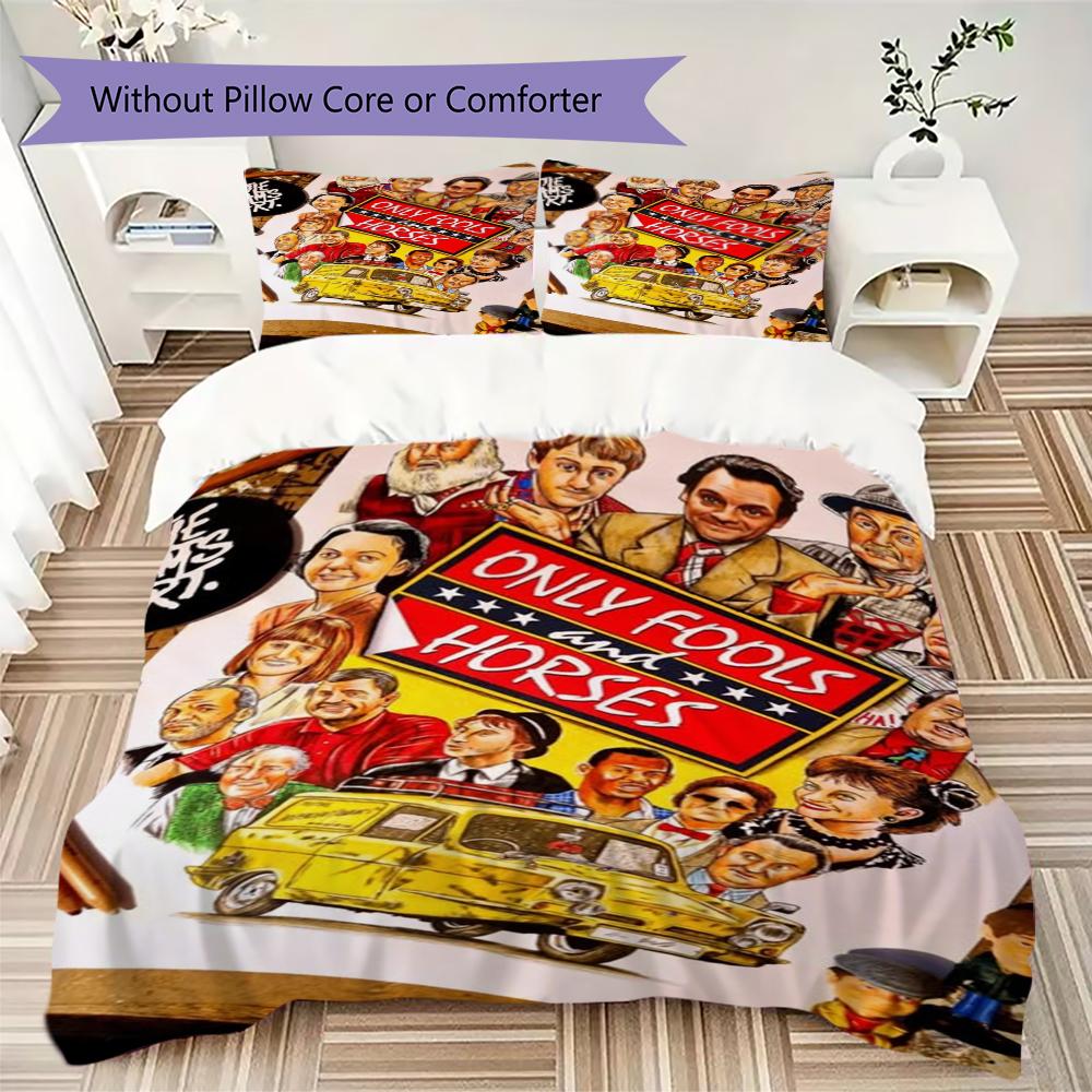 Only Fools and Horses Muster Bettwäsche Steppdecken-Set Steppdeckenbezug Kissenbezug Heimdekoration Geburtstagsgeschenk (1 * Bettbezug + 2 * Kissenbezug ohne Füllung)102