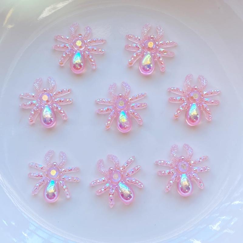 50pcs New Cute Resin Mini Little Spider Flat back Cabochon Scrapbook Kawaii DIY Embellishments Accessories