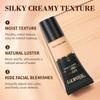 Bsimone Coverage Foundation Long-Lasting Oil Control Waterproof Liquid Foundation Matte Finish Concealer With Sponge Brush Head