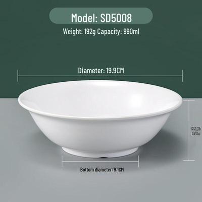 Commercial High-Temperature Melamine Porridge Bowl