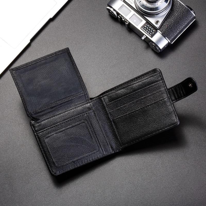 New Men's Wallet, Retro Business Card Bag, Multi-card Position, Large-capacity Change Bag, Embossed Lion Head Horizontal Model