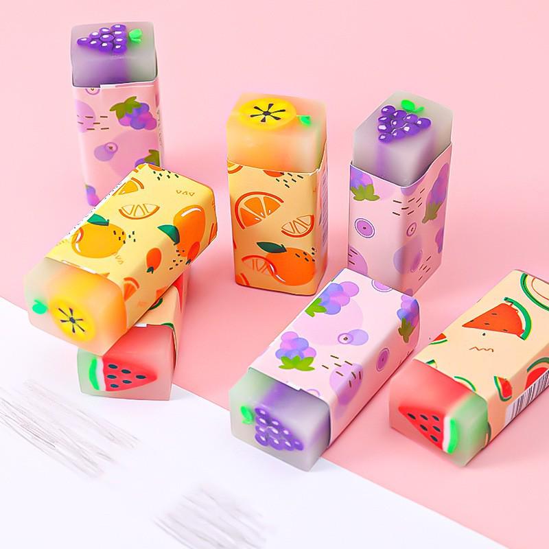 Cartoon Push-Pull No-Trace Eraser - Creative Stationery for Elementary Students