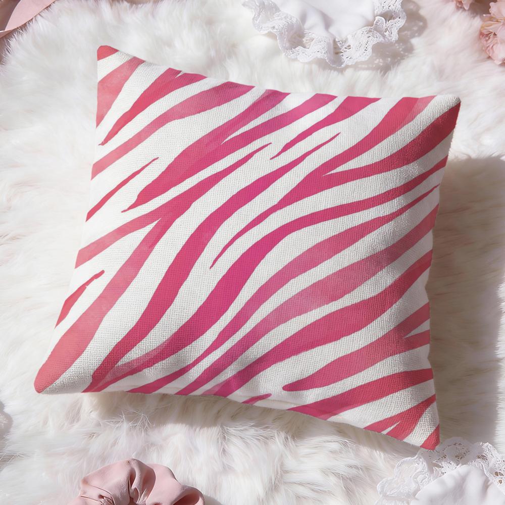 Zebra Stripes Cushion Cover Premium Comfort Reversible Pillow Cove Two in One Design for Any Room  Car Interior