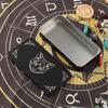 Portable Tarots Card Box Astrologys Divination Storage Case Iron Tarots Card Storage Case for Witches Decoration