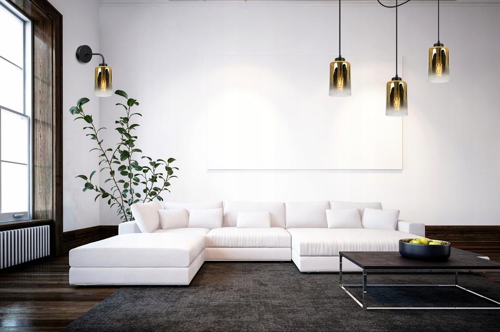 UNIQUE WALL LAMP ELEGANT GLASS SHADE