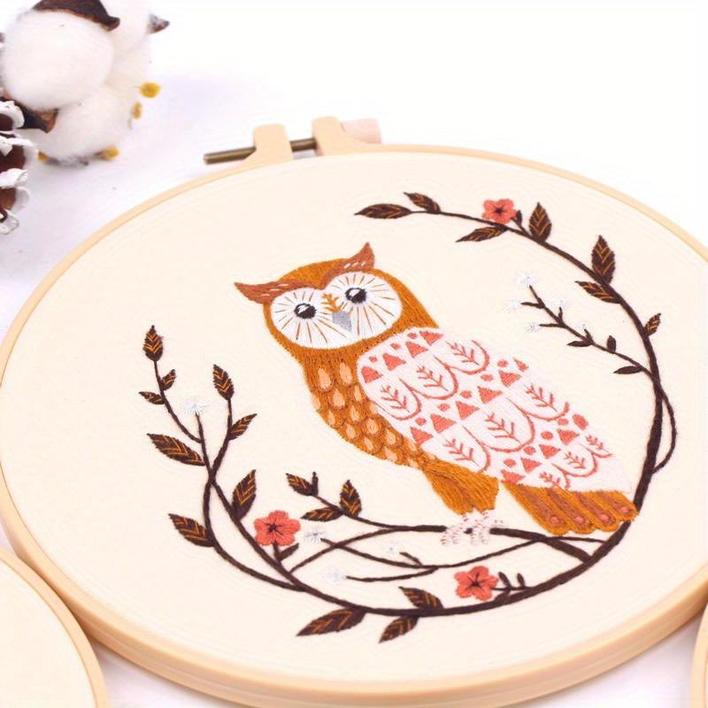 1 Stück Niedliche Tierstickerei DIY Handgemachtes Materialpaket (Inklusive Werkzeuge)