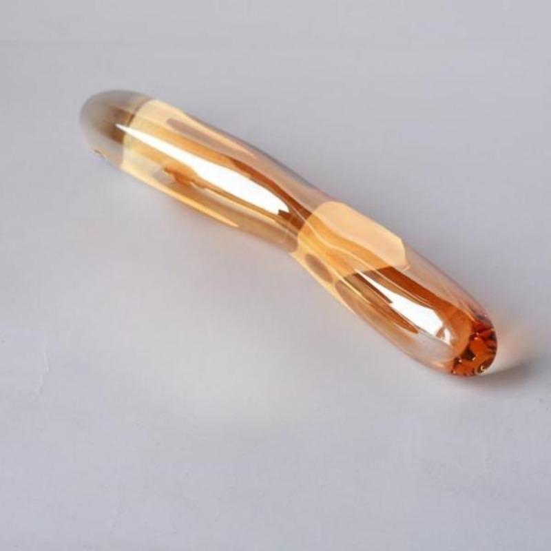 Gold Glass Wand Crystal Pyrex Crafts Jewelry Home Decoration Sex Toy