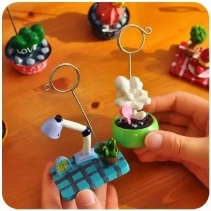 Message Folder Notes Decoration Photo Frame Desktop Clip Sticky Creativity Clip Card Holder Picture Holder Desktop Ornament