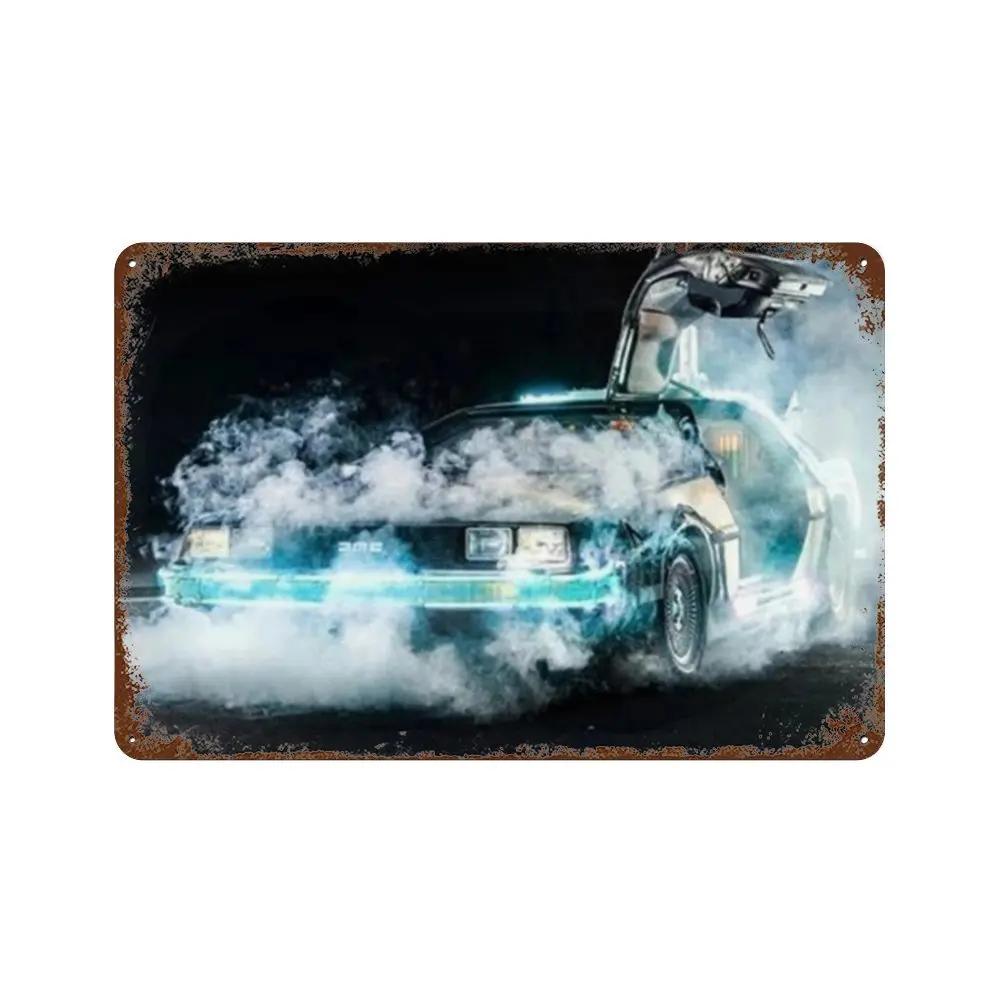 Zurück in die Zukunft Alte Filme Retro Metallschilder Posterwände Bars Clubs Männerhöhlen Garagen Cafés Kunst Wanddekorationen