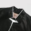 Cotton Trimming Vegetable Lamb Leather Jacket J12690os