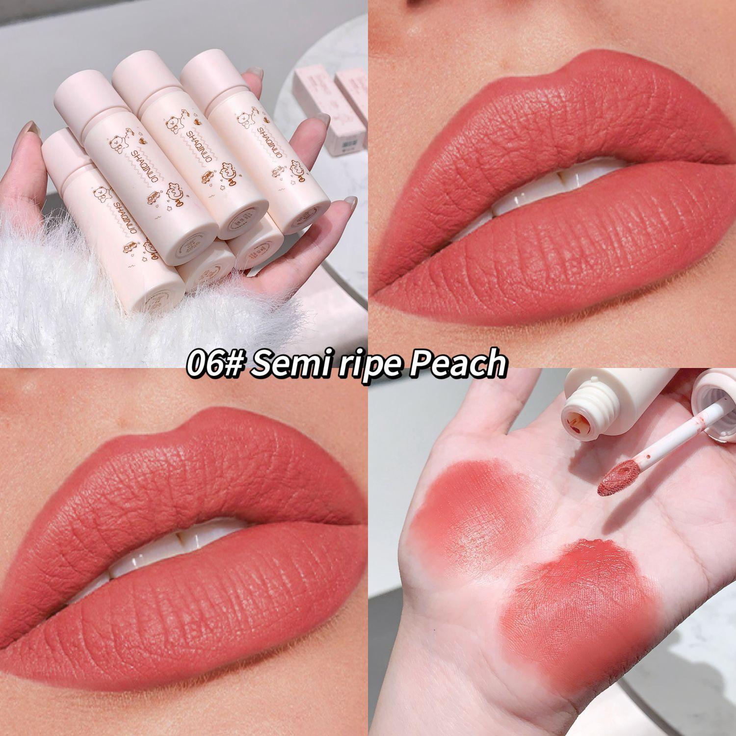 SHAQINUO Cloudy Lip Clay Colours Matte Lip Mud & Design Cosmetics Lip Mud для ежедневного нанесения макияжа