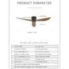 SOVE Moderner Schwarz Weiß Niedriger DC-Motor 30W Deckenventilator Mit Fernbedienung Einfacher Deckenventilator Ohne Licht Heimventilator 220V