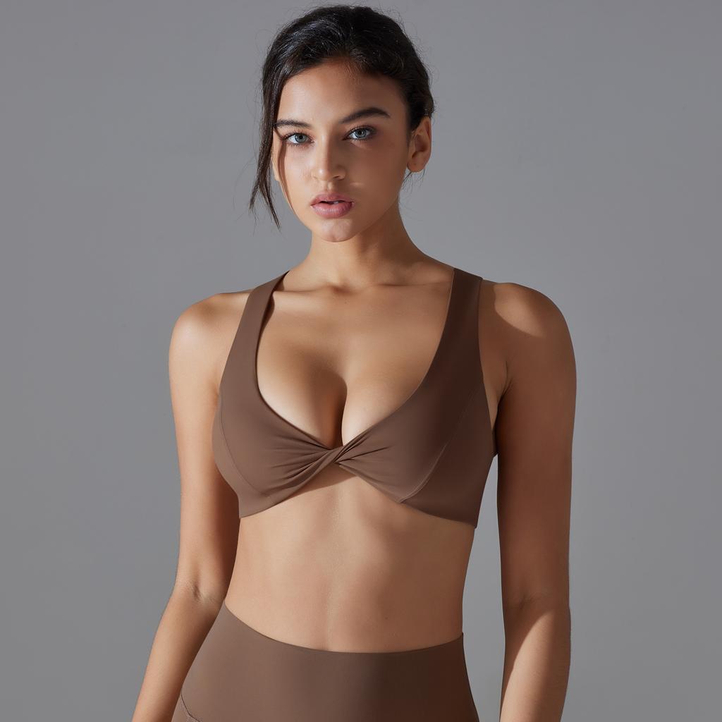 Nessaj Backless Yoga Bra Women Gym Running Fitness Underwear Sleeveless Tank Top High Stretch Sports Bra