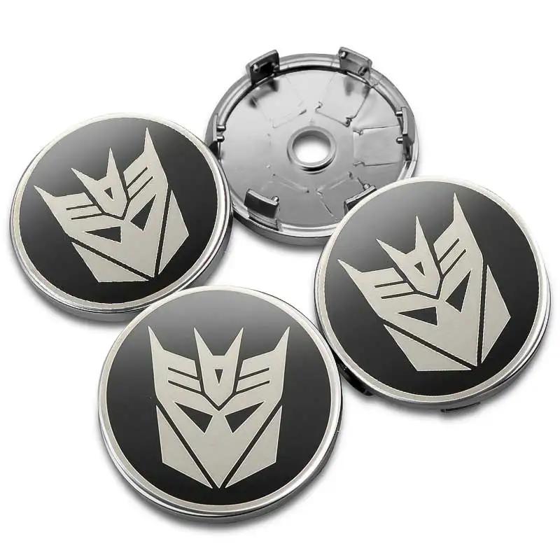 4Pcs Car Transformers Emblem Hub Center Cover Wheel Sticker for Ford Mustang Mercedes Benz Volkswagen golf BMW audi Tesla FIAT