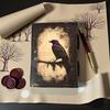 Raven Leather Journal: Gothic Wiccan Grimoire,  Book of Shadows
