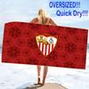 Sevilla FC Print Beach Towel, Large Soft Quick Dry Towel for Beach Camping Swimming