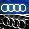 For Audi S S3 2026 Hot For Audi Hub Caps Audi Car LED Front Grille Logo Lamp Static White Light 249 273 285mm For AUDI A3 A4 A5 A6 A7 A8 S3 S4