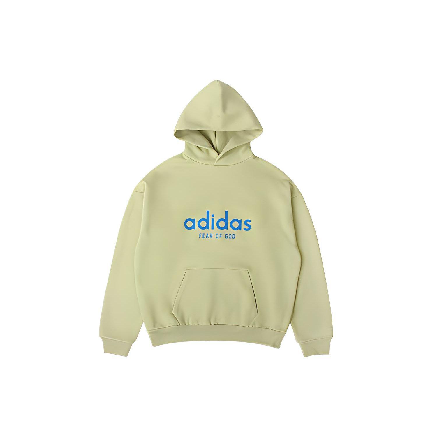 

Мужская толстовка с длинными рукавами и длинными рукавами Adidas x Fear of God, зеленый HM8109 XS