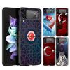 Harte PC-Handyhülle Für Samsung Galaxy Z Flip 7 6 5 4 Schwarze Hülle Für Galaxy Z Flip 3 Faltbar Stoßfest Türkische Flagge Fundas Taschen