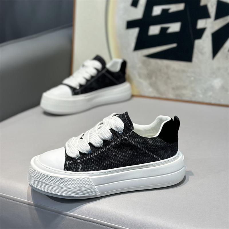 

Spring new low-top cloth lightweight and comfortable casual soft-soled lace-up shoes TT 38 чёрный