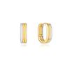 Triple Silver (C) Oval One-Touch Earrings Hl5E43509C9Xxx
