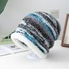 New Loose Dandy Hat Lazy Style Gradient Beanie Hat Fashion Winter Hats For Women Streetwear Multicolour Warm Hats For Girl